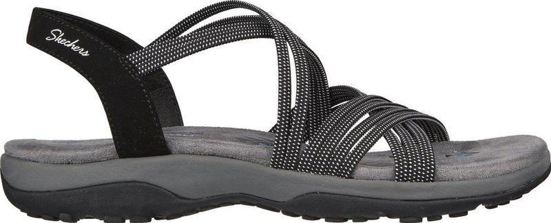 Skechers Reggae Slim - Turn It Up Dames Sandalen - Zwart