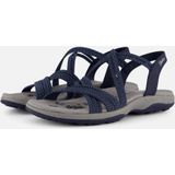 Skechers Reggae Slim - Turn It Up Dames Sandalen - Navy - Maat 38