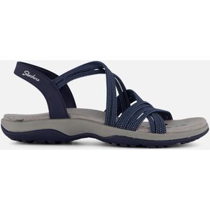 Skechers Reggae Slim - Turn It Up Dames Sandalen - Navy - Maat 38