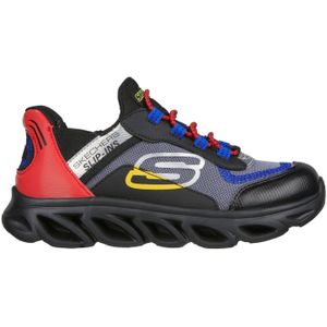 Skechers Slip-INS: Flex Glide, zwart, Zwart Grijs Synthetic Multi Trim, 43 EU