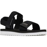 Columbia Via Sandal Outdoorsandalen voor dames, zwart, wit, 41, zwart wit, 41 EU