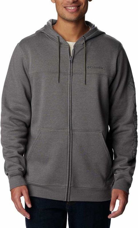 Columbia 1889164 Sweatshirt Met Volledige Rits Grijs Man