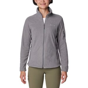 Columbia Fast Trek Jacket, Fleecejack met doorlopende ritssluiting dames, City Grey Heather x City Grey, M