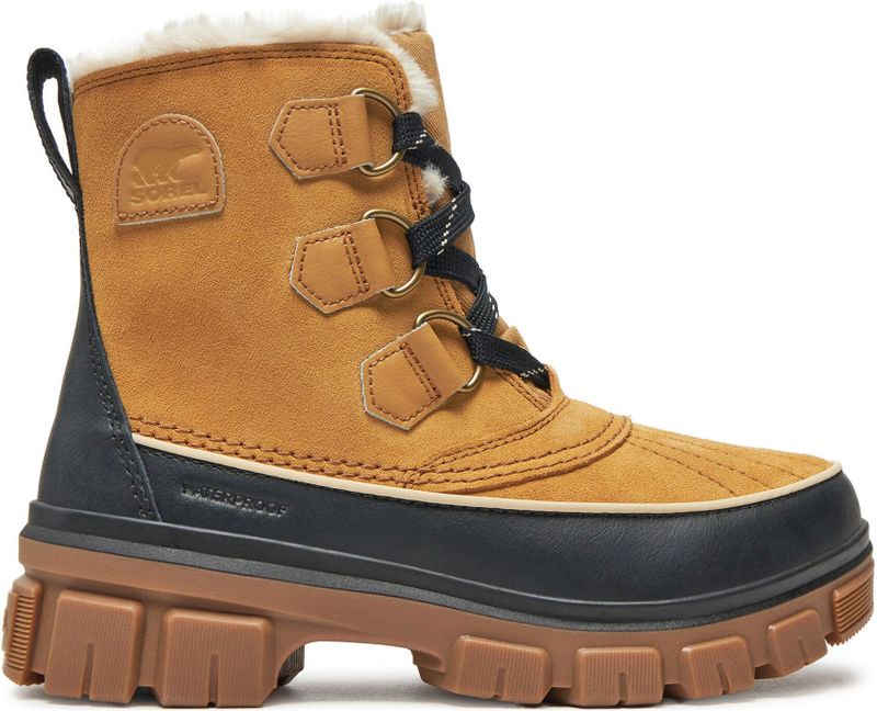 Sorel - Torino WP - Kuitlaarzen - Curry/Zwart - Rubber - Waterdicht