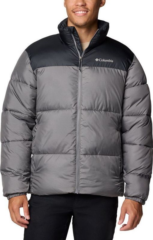 Columbia - Puffect III Jacket - Donsjack - Grijs - Waterdicht - Voor Heren