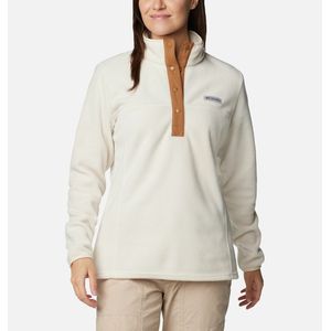 Columbia - Benton Springs 1/2 Snap Pull Over - Vest - Chalk/Camel Brown - 100% Polyester