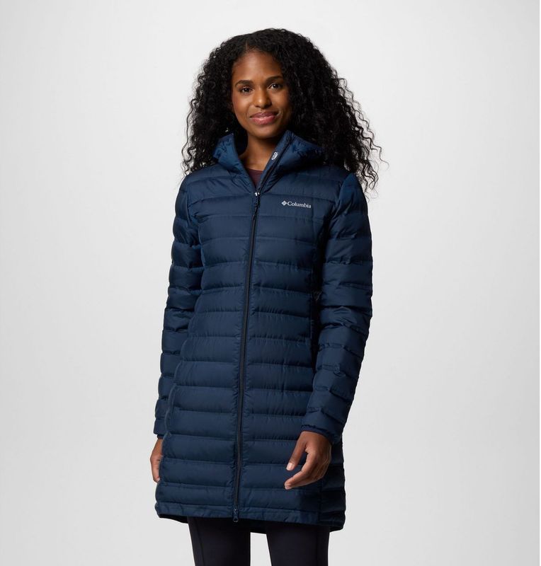 Columbia - Lake 22 - Lange Daunenjacke - Blauw - Waterafstotend - Dames
