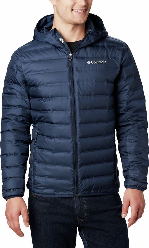 Columbia Lake 22 Donsjack - Blauw met Capuchon voor Heren