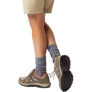 Columbia Redmond 3 Waterdichte trekking- en wandelschoenen met lage taille, dames, Koraal rood kiezelsteen