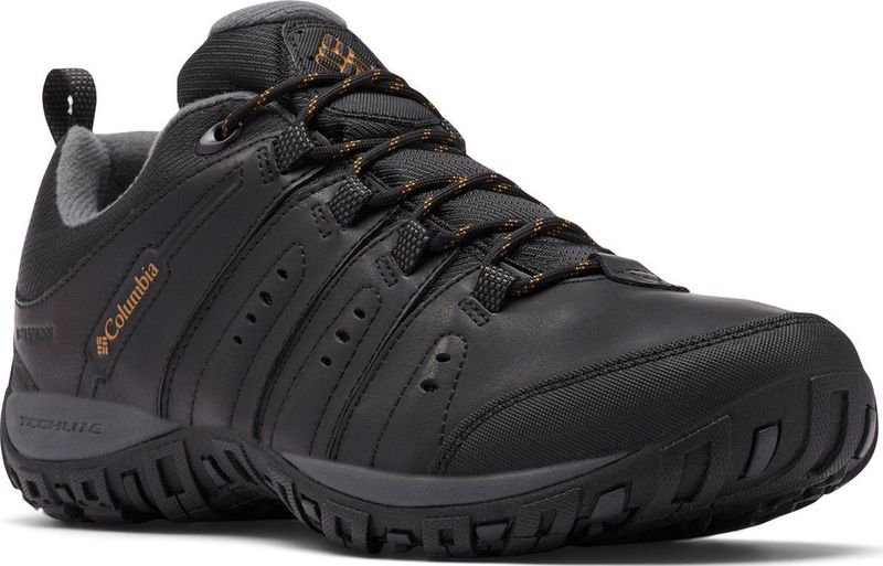 Columbia - Woodburn II - Wandelschoen - Zwart/Caramel - Leer/Mesh