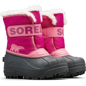 Sorel - Sneeuwcommandant - Sneeuwlaarzen - Roze - 200g Isolatie - Plat - Klittenband