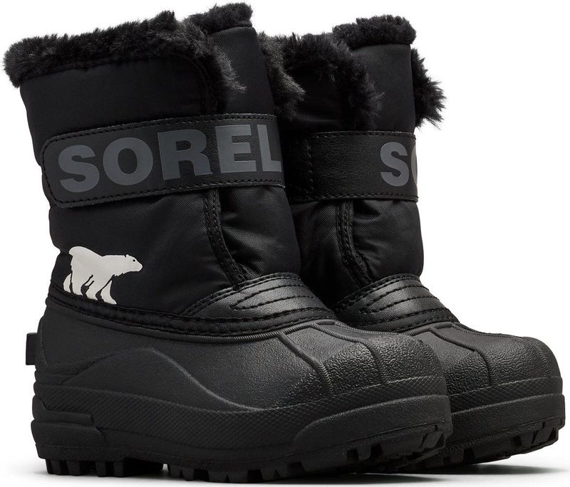Sorel - Snow Commander - Sneeuwlaarzen - Zwart/Houtskool - Synthetisch Textiel