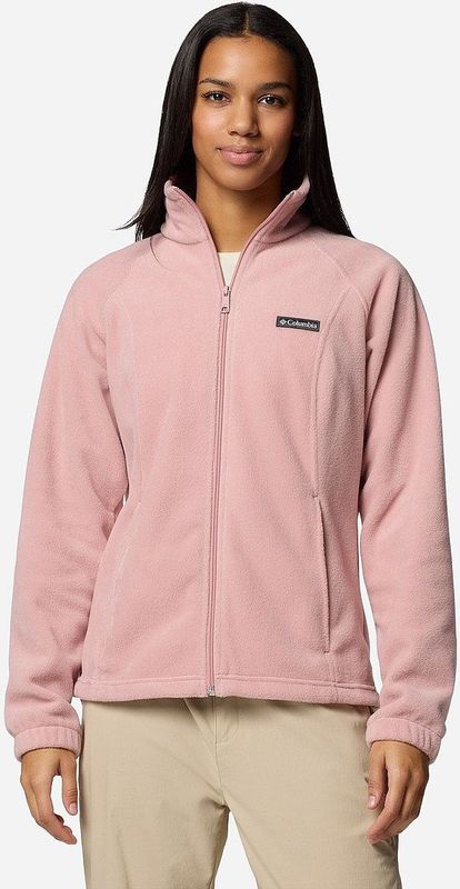 Columbia Benton Springs Full Zip voor dames, roze (Eraser Pink), XS