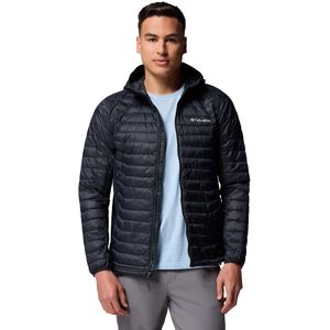 Columbia - Powder Pass Hybrid Hooded Jacket - Synthetisch Jack - Blauw - Isolerend - Capuchon - Stretch