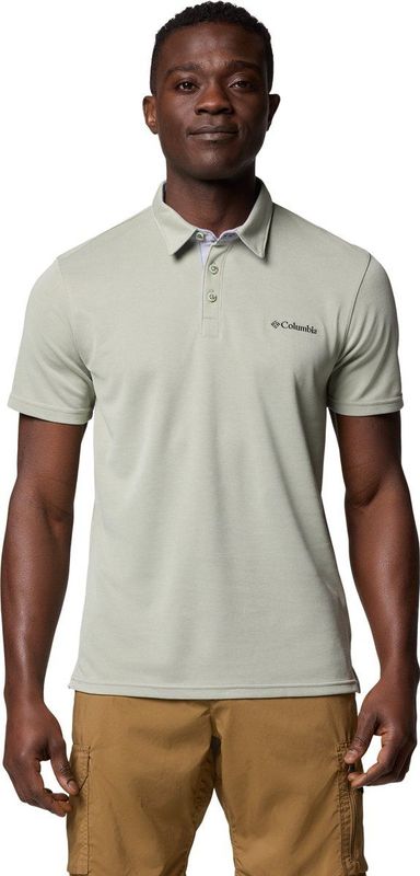 COLUMBIA Nelson Point™ Polo - Korte Mouwen - Blauw - Ademend - Sneldrogend