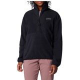 Columbia Sequoia Grove Fleecetrui voor dames, halve ritssluiting, zwart, maat XL