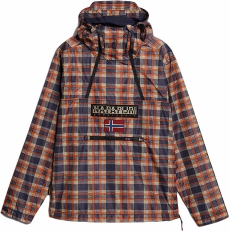 Napapijri Jas x Liberty Unisex Northfarer Check Blauw