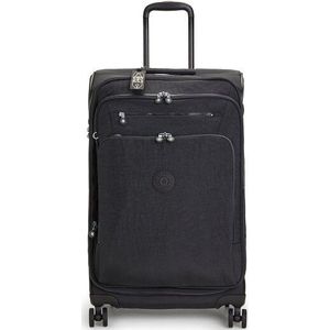 Kipling New Youri Spin M black noir zachte koffer