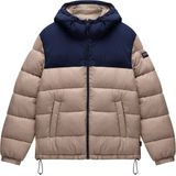 Napapijri - Hornelen Puffer Jas - Beige - Heren - Windbreakers