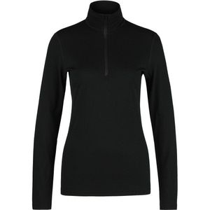 Icebreaker - W Merino 200 Oasis LS Half Zip - Thermokleding - Zwart