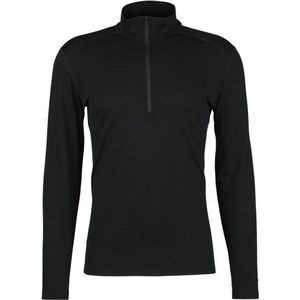 Icebreaker - Long Sleeve Half Zip - Kleding - Zwart - Merinowol