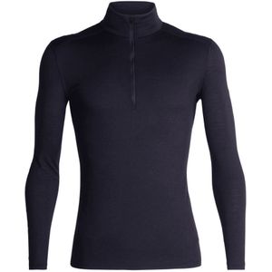 Icebreaker - 200 Oasis - Baselayer - Blauw - 1/2 Zip - Merinowol