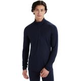 Icebreaker - 200 Oasis - Baselayer - Blauw - 1/2 Zip - Merinowol