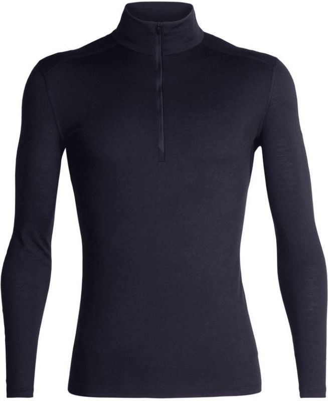 Icebreaker - 200 Oasis - Baselayer - Blauw - 1/2 Zip - Merinowol