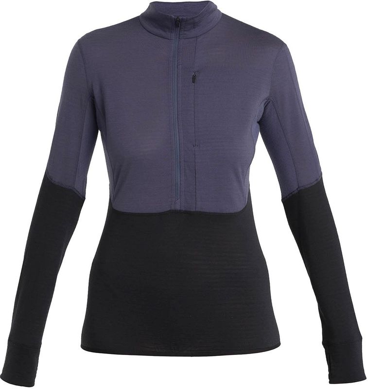 ICEBREAKER - 200 Realfleece Descender - Sweatshirt - Grafiet/Zwart