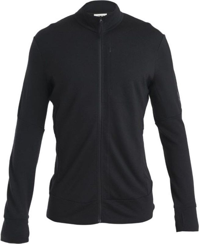 Icebreaker Merino 260 Quantum Iv Sweatshirt Met Rits Zwart Man