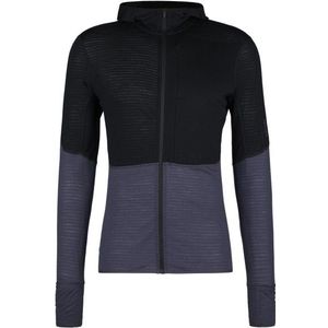Icebreaker Merino 200 Realfleece Descender Sweatshirt Met Rits Zwart Man
