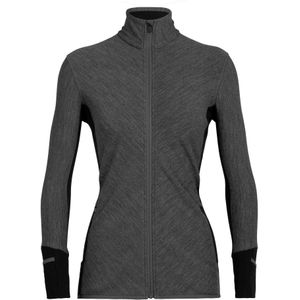 Icebreaker - Descender Long Sleeve Zip - Sweater - Merinowol - Dames