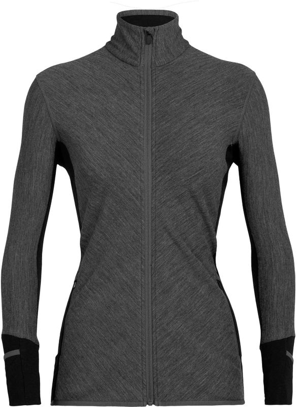 Icebreaker - Descender Long Sleeve Zip - Sweater - Merinowol - Dames