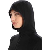 Icebreaker Zone Knit Zip Hoodie Zwart Vrouw