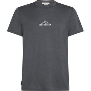 Icebreaker - Merino 150 Tech Lite SS Tee Road To Cook Obsidian - Grijs