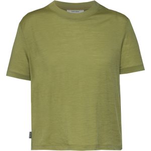 Icebreaker - W Merino 150 Tech Lite III SS Crop Tee - Groen - Dames