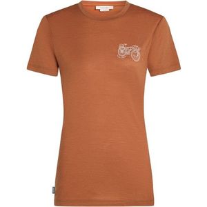 Icebreaker - Dames Merino 150 Tech Lite Adventure Ride - Bruin - T-Shirt