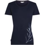 T-Shirt Icebreaker Women Merino 150 Tech Lite SS Scoop Tee Panax Midnight Navy-M