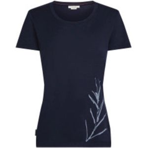 T-Shirt Icebreaker Women Merino 150 Tech Lite SS Scoop Tee Panax Midnight Navy-S