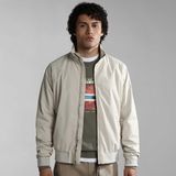 Napapijri - Silver Bomber Jacket - Beige - Synthetisch - Waterdicht
