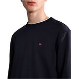 Katoenen Trui Met Ronde Hals En Geborduurd Logo