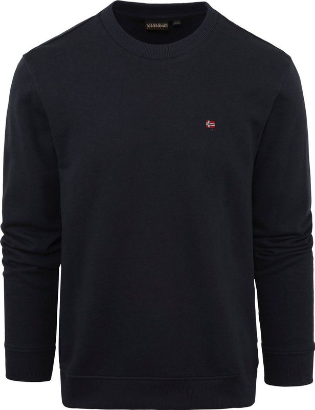 Katoenen Trui Met Ronde Hals En Geborduurd Logo