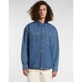 Dickies Heren Overhemd Denim Blauw