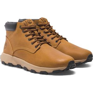 Timberlandvoor mannen. TB0A5Y7H2311 Winsor Park Bruin Leren Sneakers (40), Leer, Plat, Veters, Casual