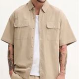 Dickies - Riverbend Overhemd - Zwart - 52% Katoen 45% Viscose 3% Elastaan