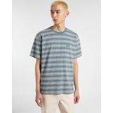 Lewistown - Geribbelde Kraag - Gestreept T-shirt met Kwartmouwen