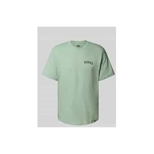 T-Shirt mit Label-Print