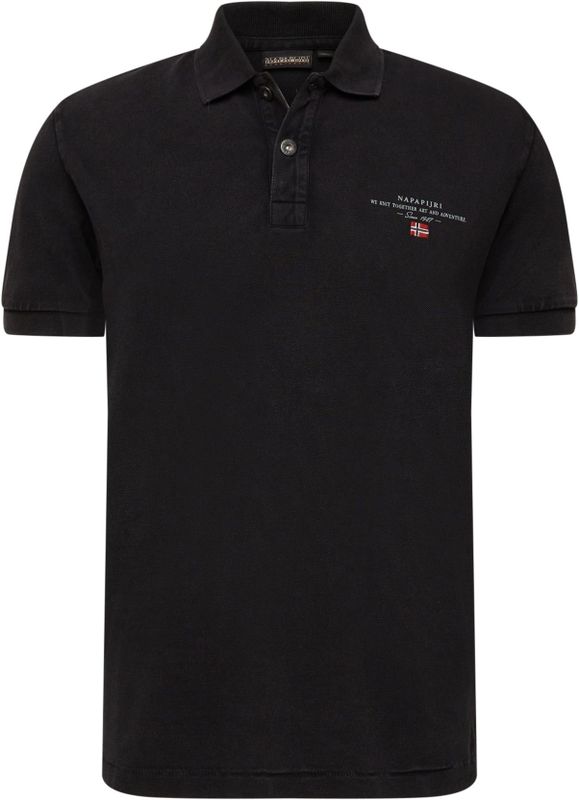 Napapijri Polo Elbas Zwart - Heren
