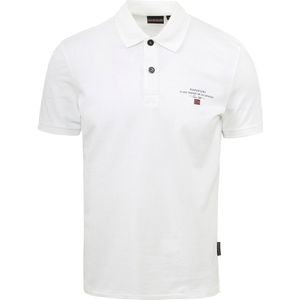 Napapijri Polo Elbas Wit - Maat XL - Heren