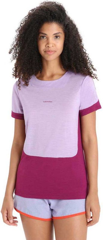 Icebreaker - Zoneknit - T-shirt - Paars - Korte Mouwen